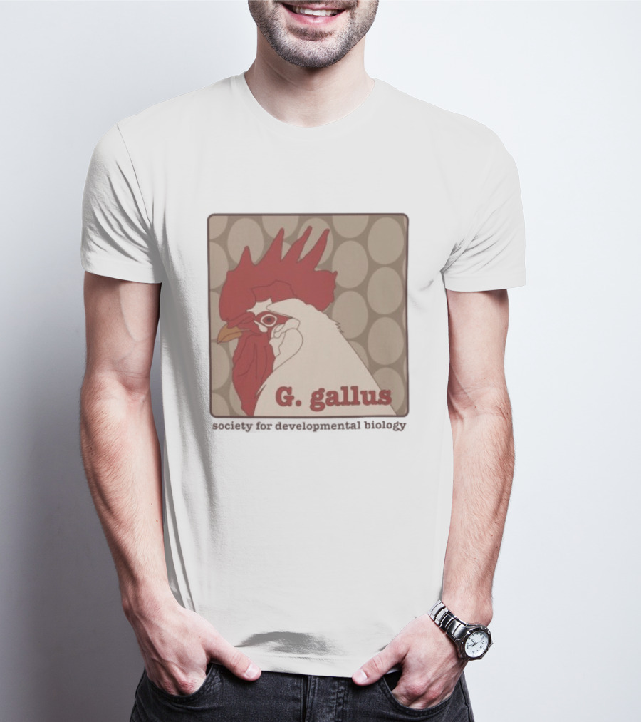 G Gallus Society For Developmental Biology Chicken Rooster Oval T-Shirt