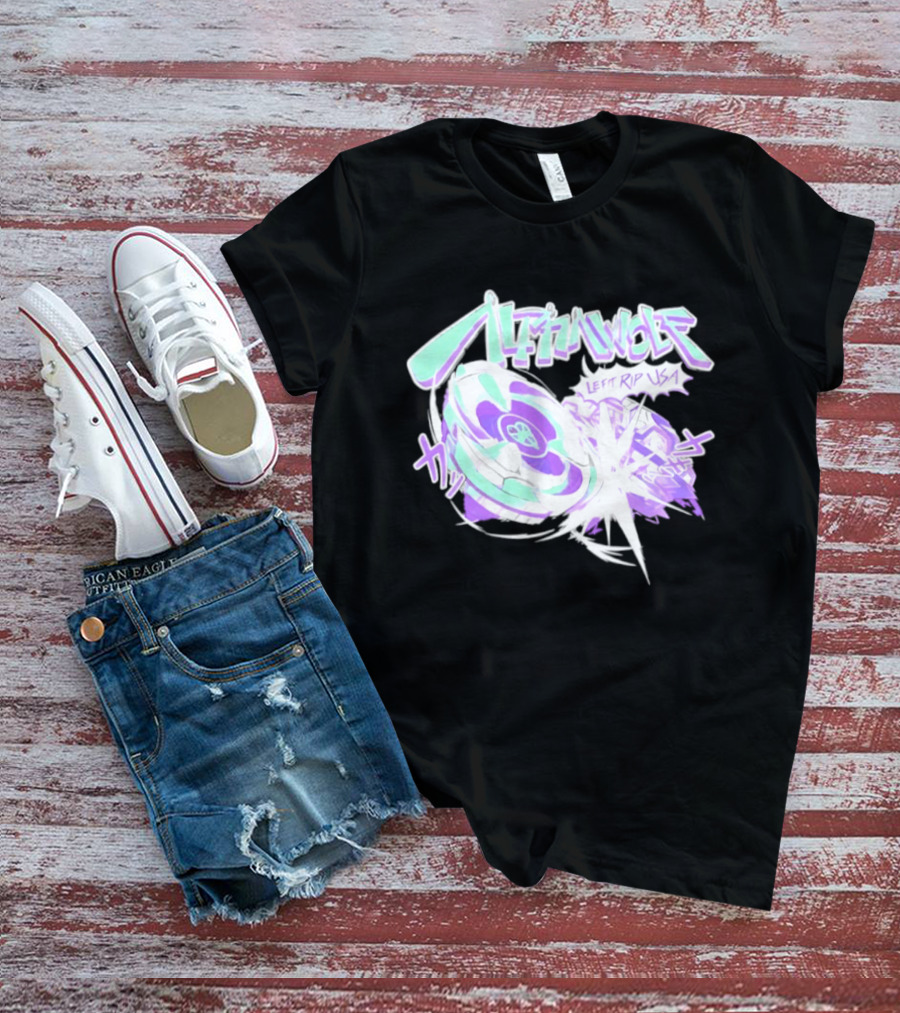 Alpha Wolf Left Rip USA Beyblade Anime Burst T-Shirt