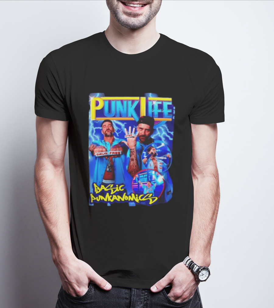 Punk Life Basic Punkanomics Drug Free CM Punk T-Shirt