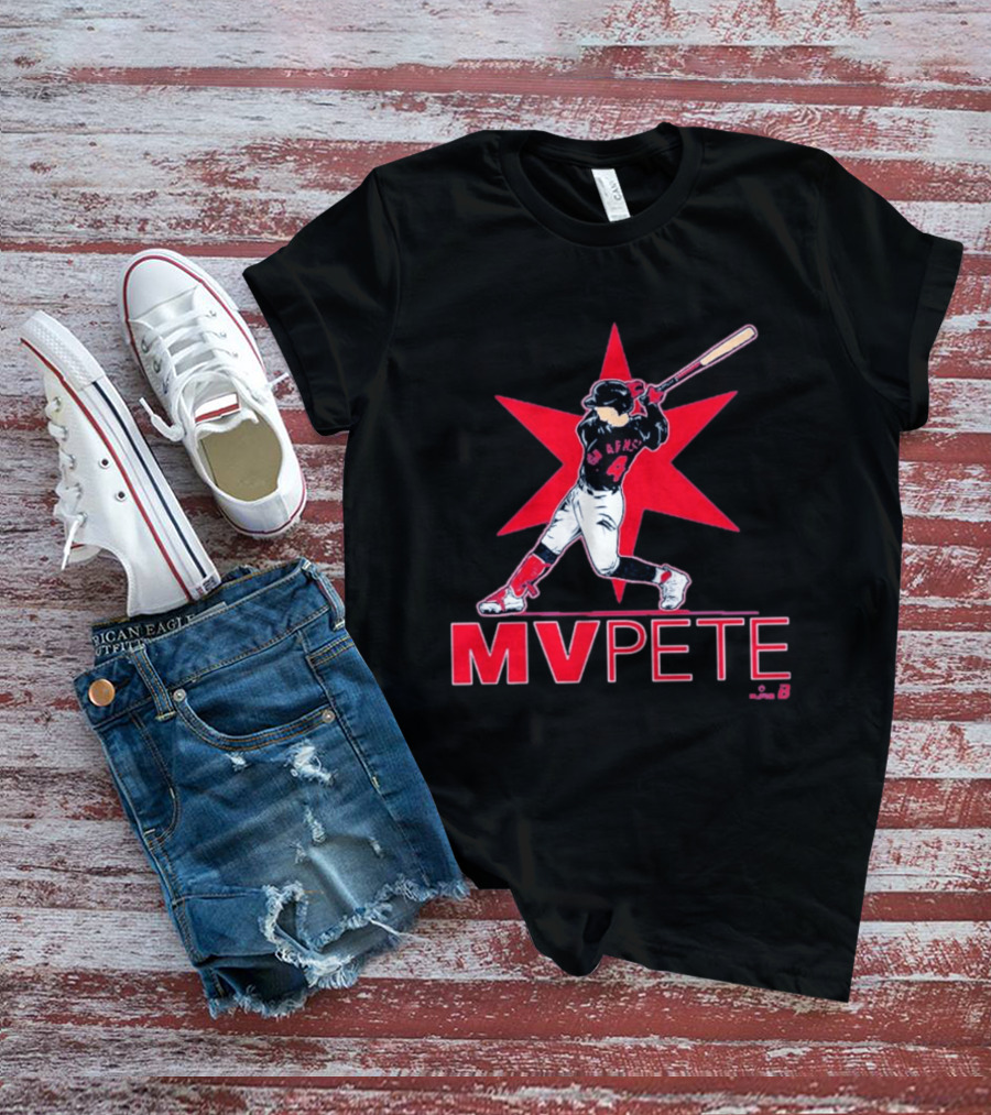 MVPete Baseball Player 4 AFMS Red Star T-Shirt