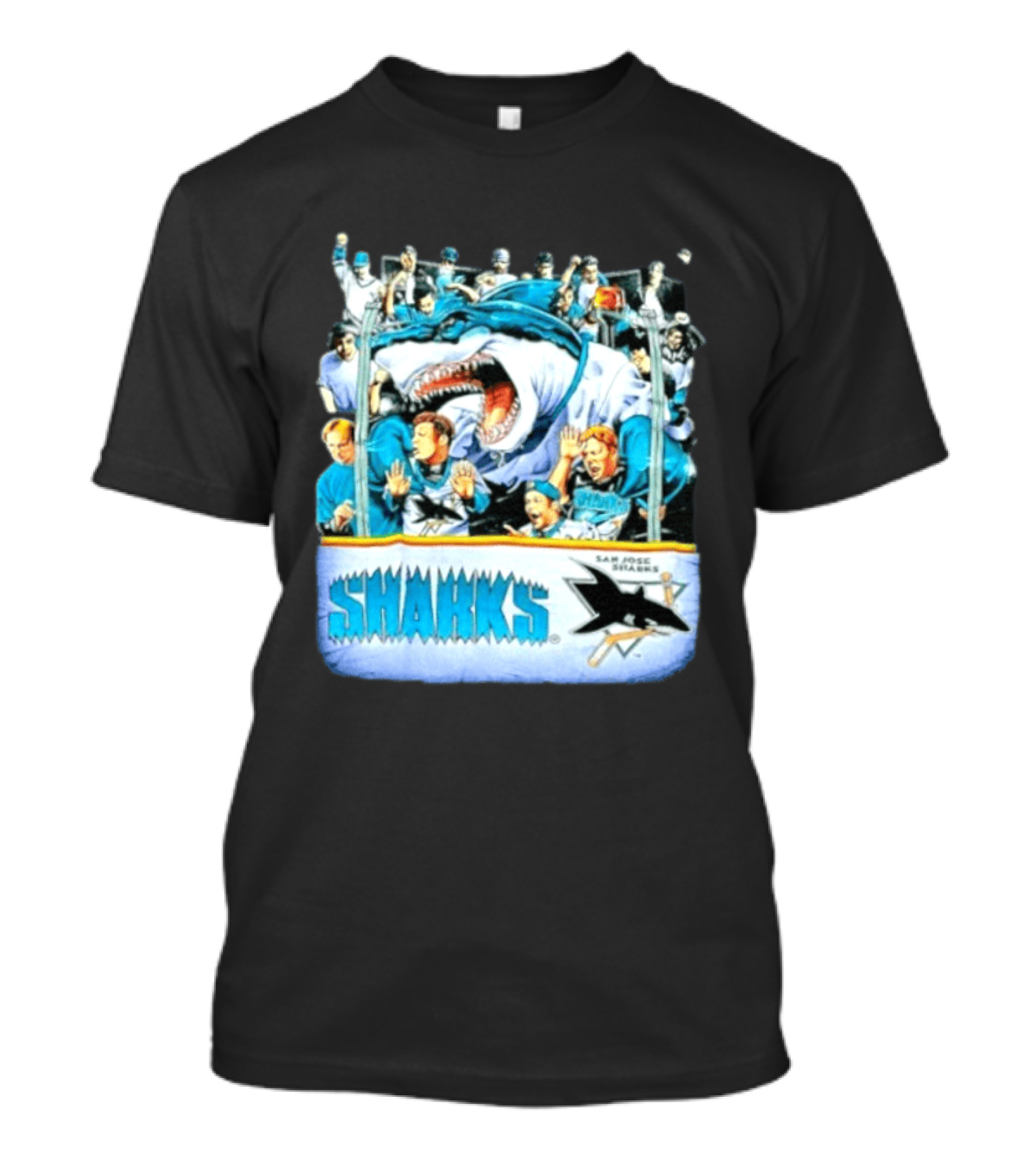 San Jose Sharks NHL Shark Attack Fans Ice Hockey T-Shirt
