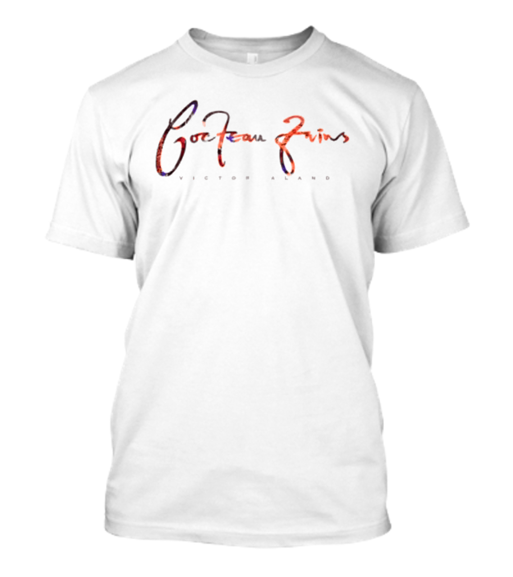 Cocteau Twins Victorialand Textual Design In Vibrant Multicolor T-Shirt