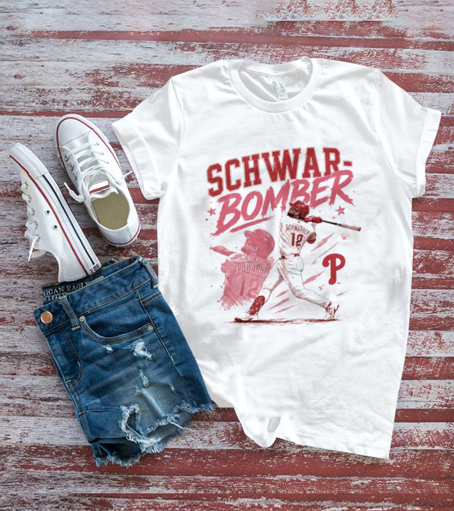 Schwar Bomber Kyle Schwarber Philadelphia Phillies Baseball T-Shirt