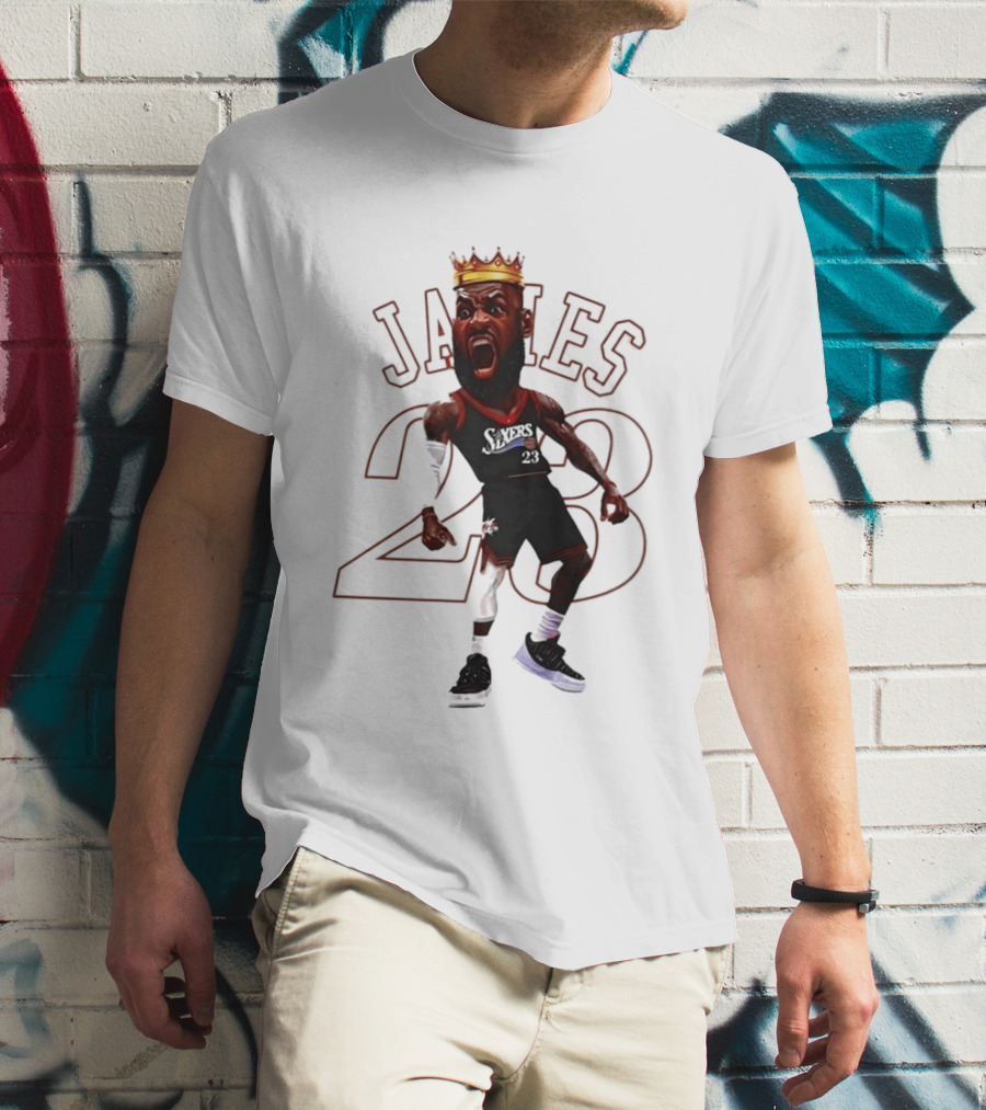 LeBron James Philadelphia Sixers 23 King Basketball Legend T-Shirt