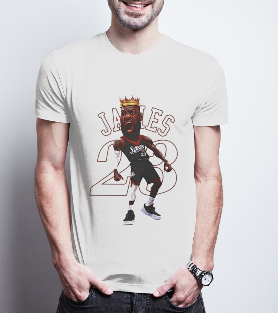 LeBron James Philadelphia Sixers 23 King Basketball Legend T-Shirt