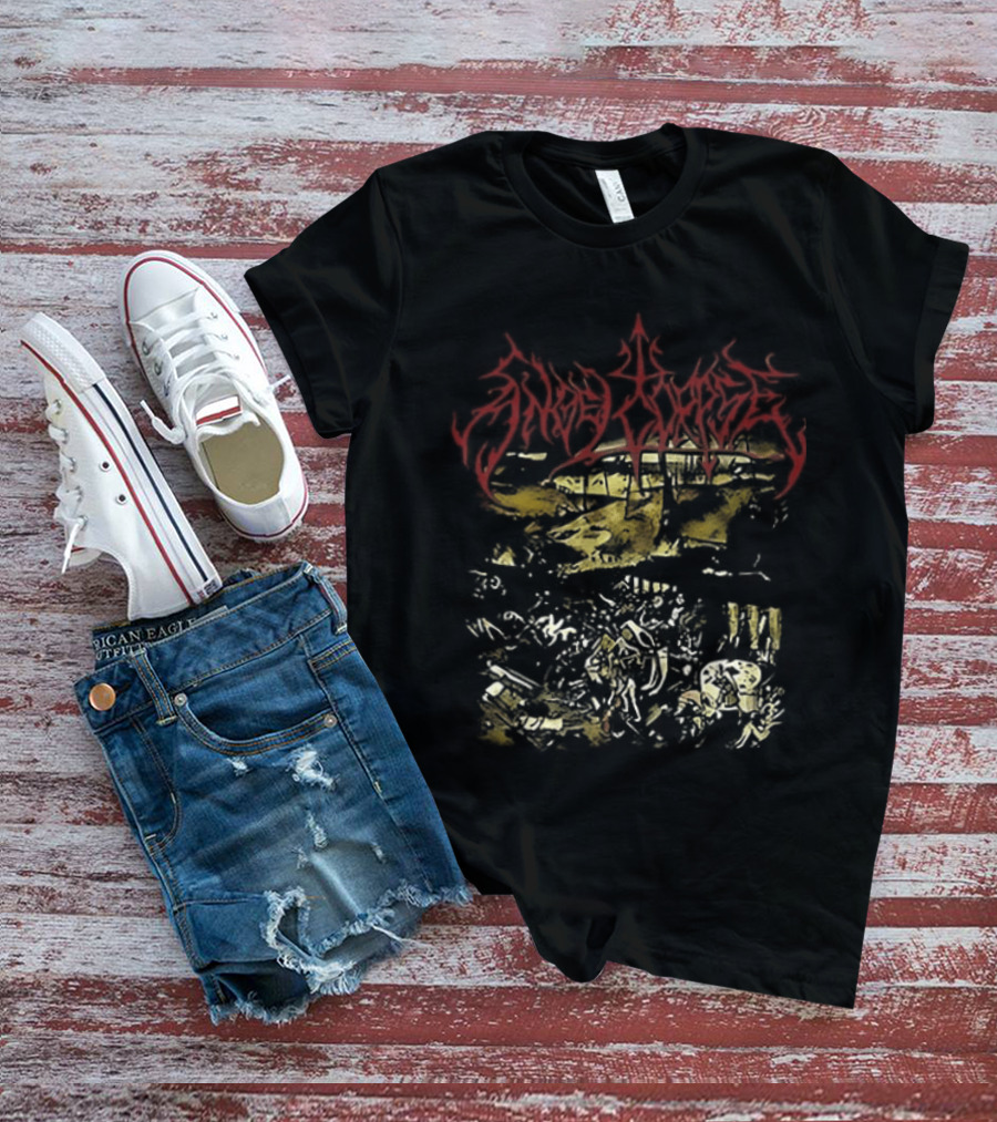 Angelcorpse Vomit War Crush The Sacred Heart Unholy Raven Dying Dove Of Peace Two Sided T-Shirt
