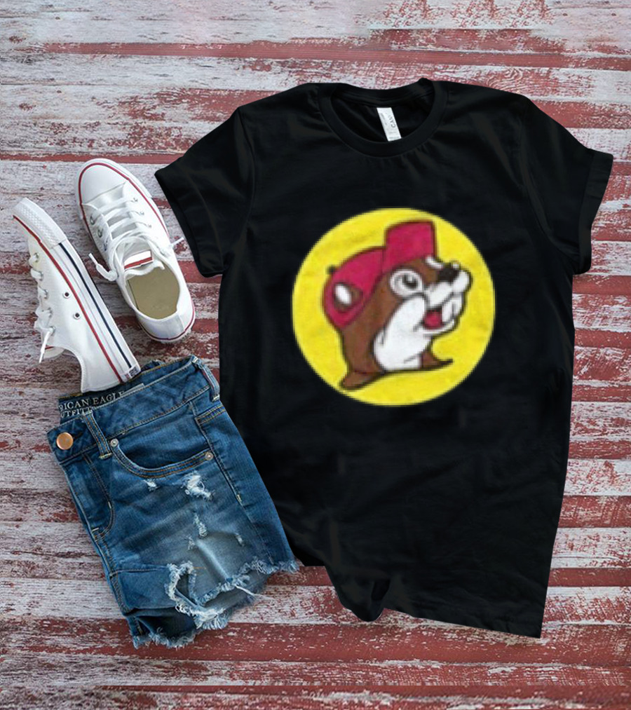 Buc Ee's Fresh Brisket On The Board Two Sided Beavers Texas BBQ T-Shirt