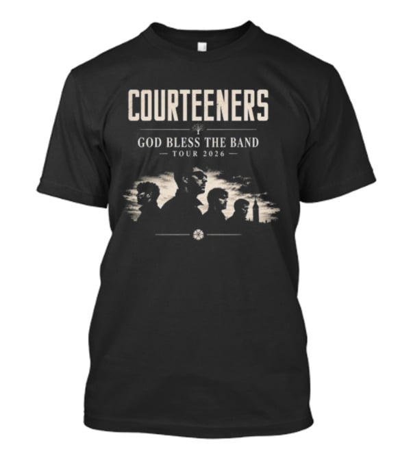 Courteeners God Bless The Band Tour 2026 Vintage Style Tour Dates T-Shirt