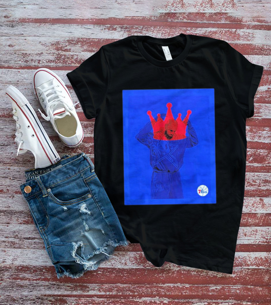 LeBron James NBA All Star Crown Philadelphia 76ers T-Shirt