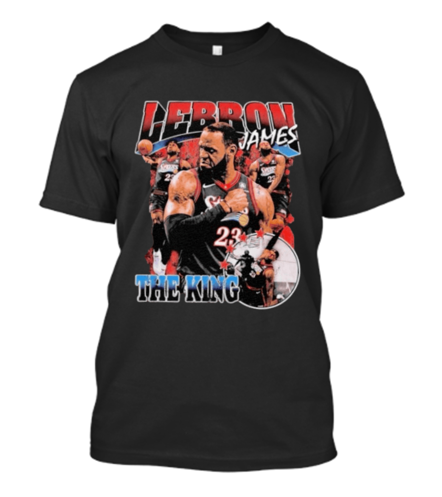 LeBron James The King Sixers 23 Basketball Champion T-Shirt