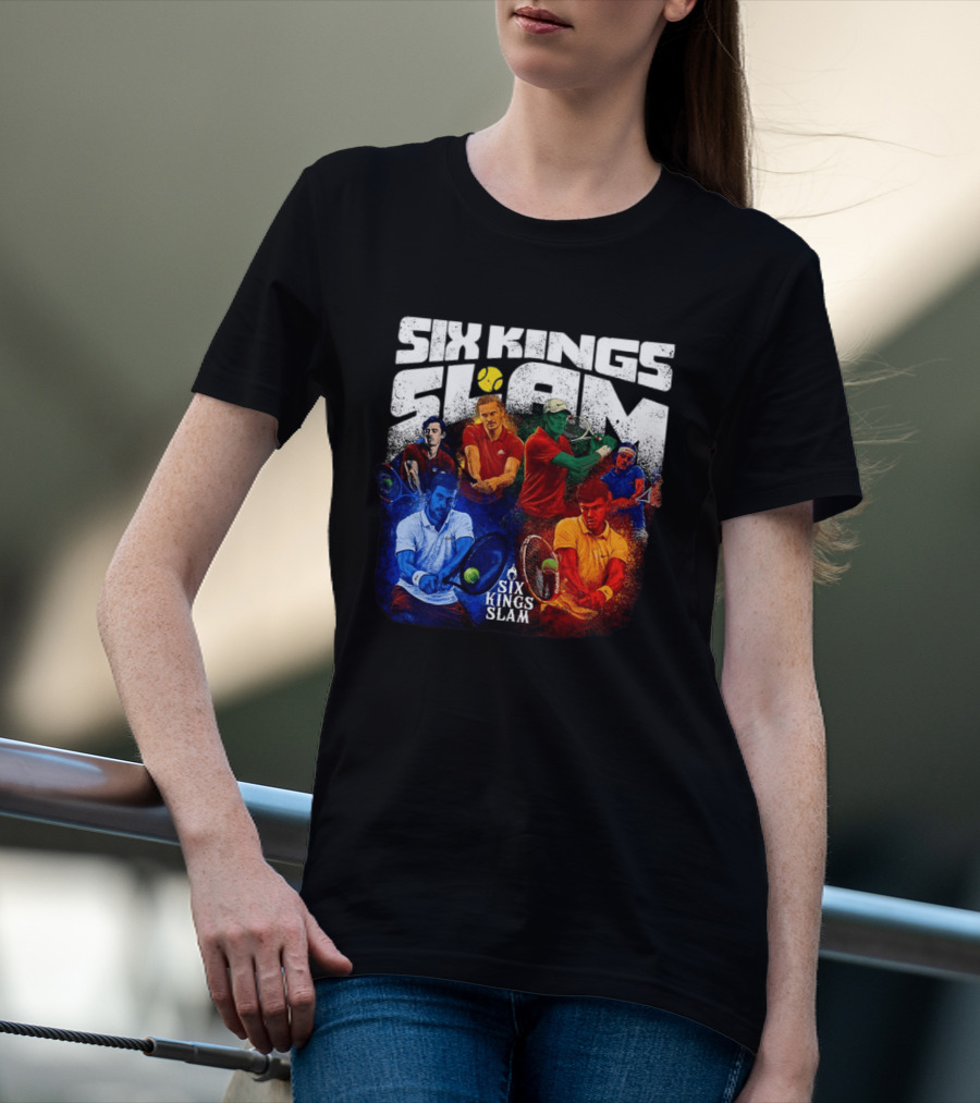 Six Kings Slam Tennis 2026 Iconic Players Edition T-Shirt