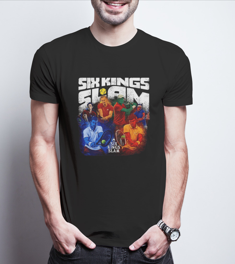 Six Kings Slam Tennis 2026 Iconic Players Edition T-Shirt