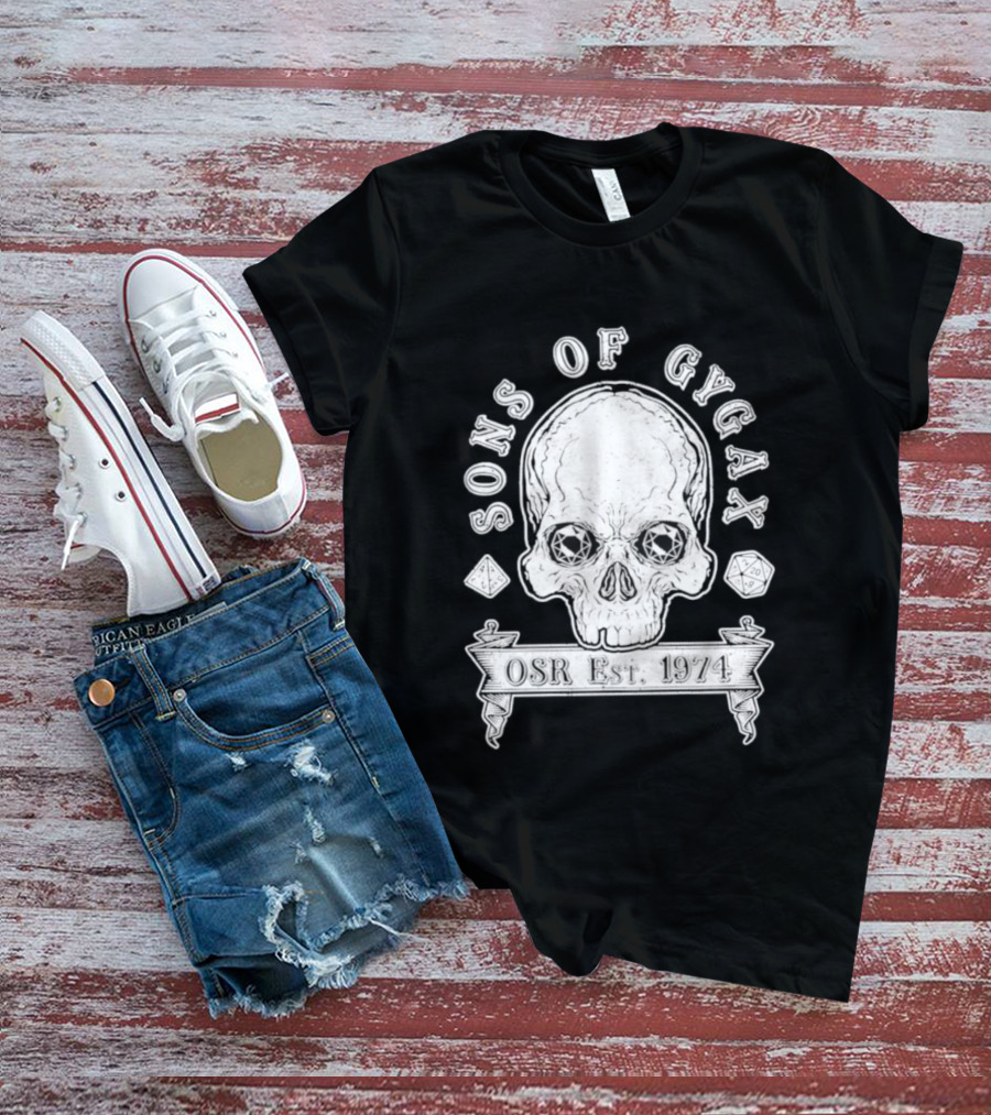 Sons Of Gygax OSR Est 1974 Skull T-Shirt