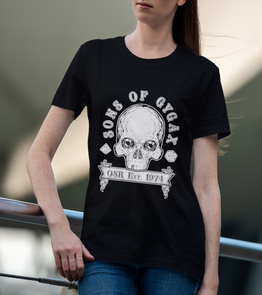 Sons Of Gygax OSR Est 1974 Skull T-Shirt