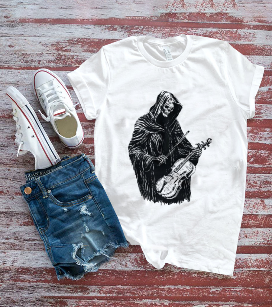Avenged Sevenfold A7X North American Tour 2026 At Peace Tour Dates Grim Reaper Playing Violin T-Shirt