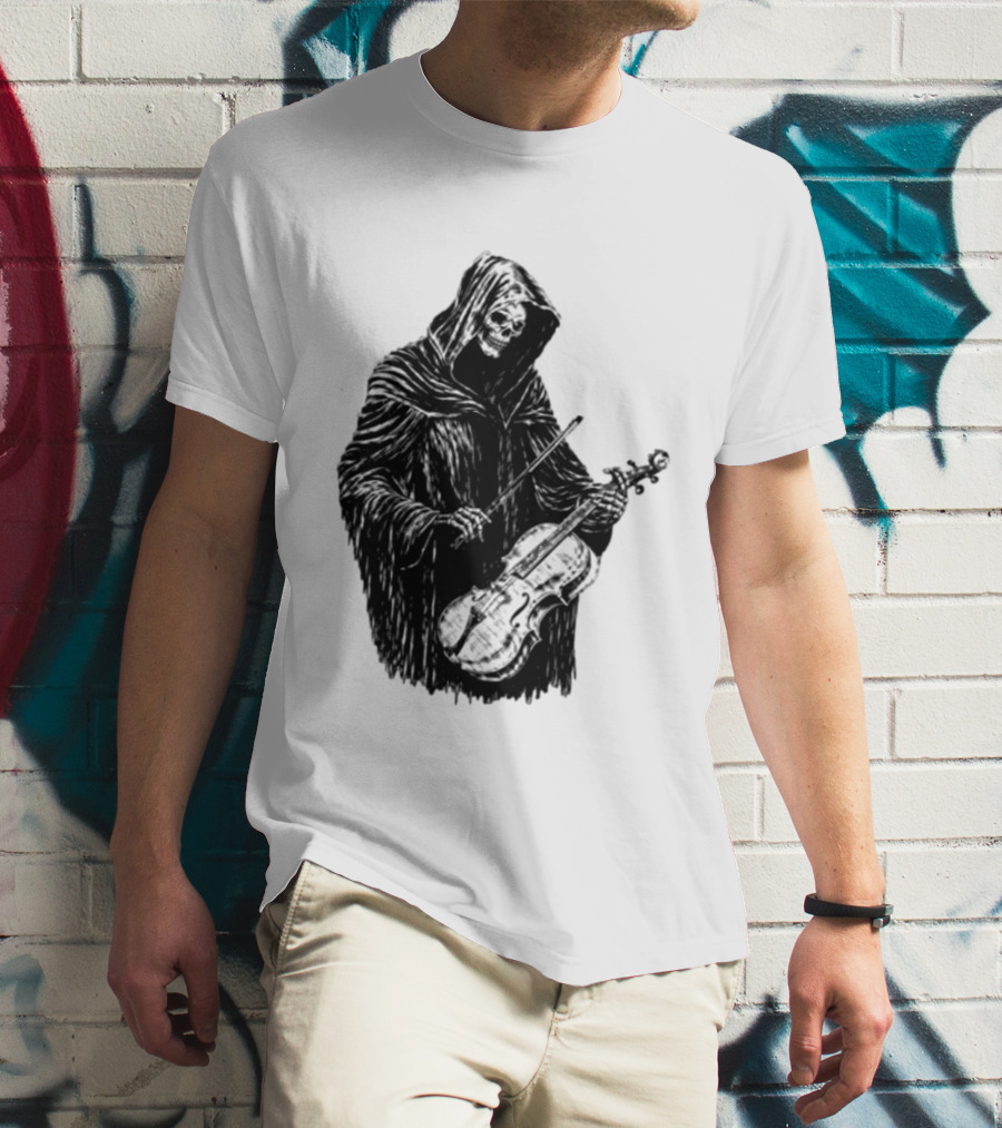Avenged Sevenfold A7X North American Tour 2026 At Peace Tour Dates Grim Reaper Playing Violin T-Shirt