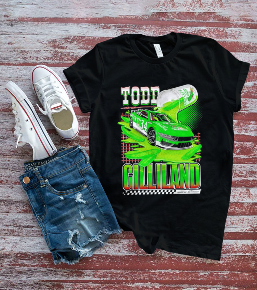 Todd Gilliland NASCAR 34 Pickle Juice Racing Car Victory 2026 T-Shirt