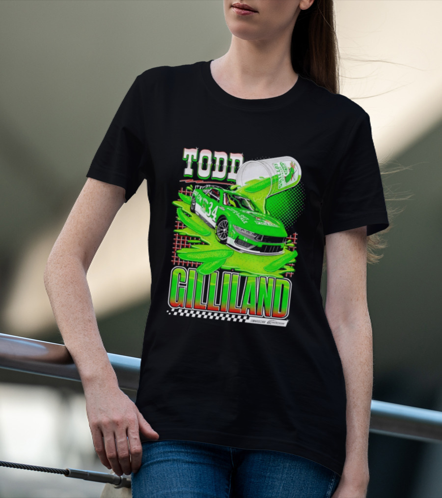 Todd Gilliland NASCAR 34 Pickle Juice Racing Car Victory 2026 T-Shirt