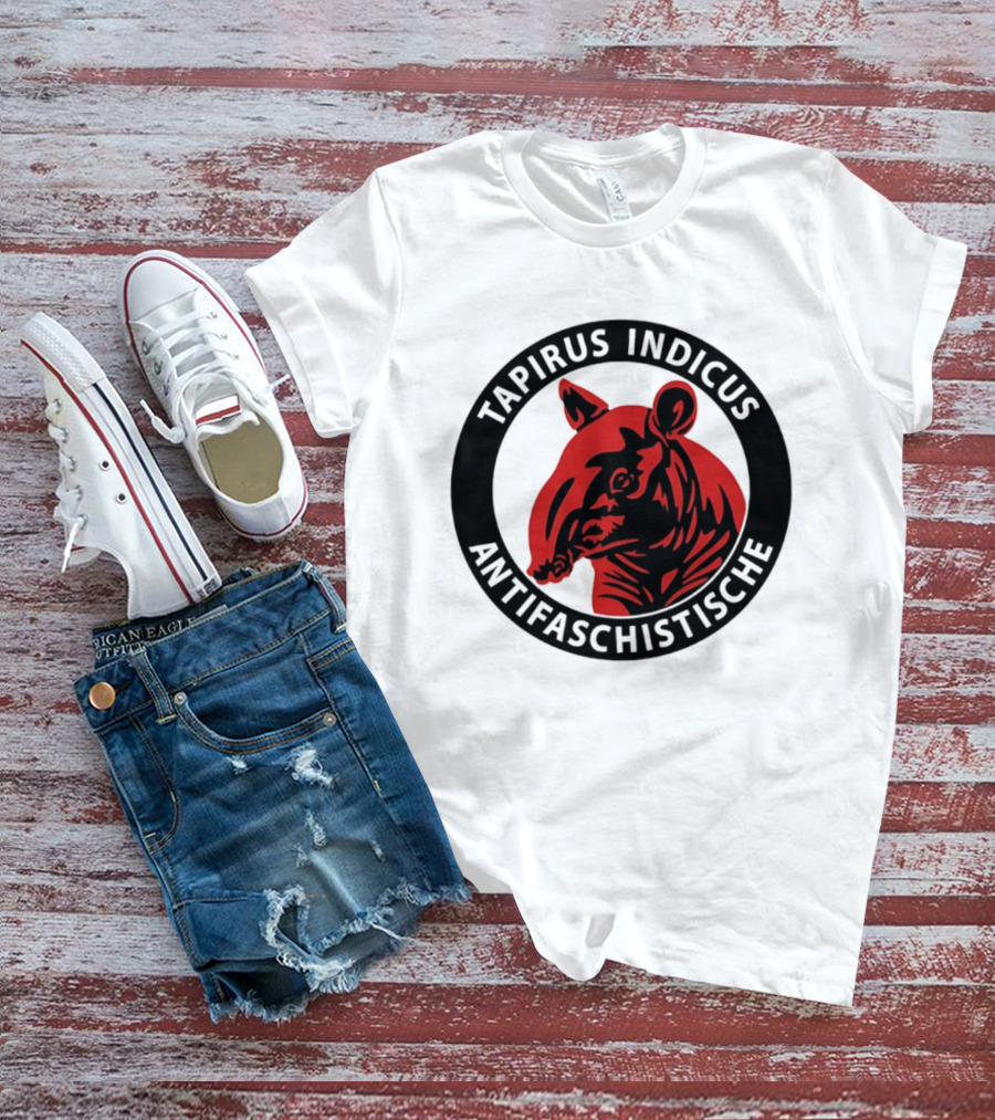 Tapirus Indicus Antifaschistische Antifa T-Shirt