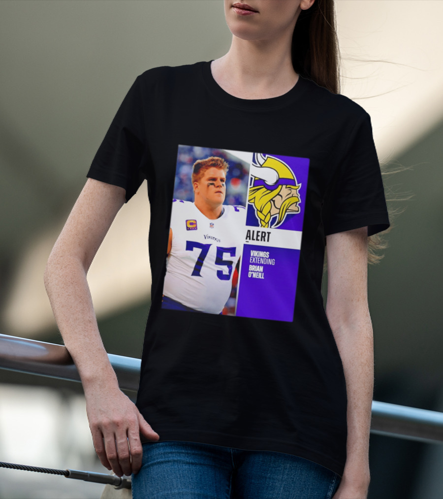 Alert Vikings Extending Brian O'Neill 75 T-Shirt
