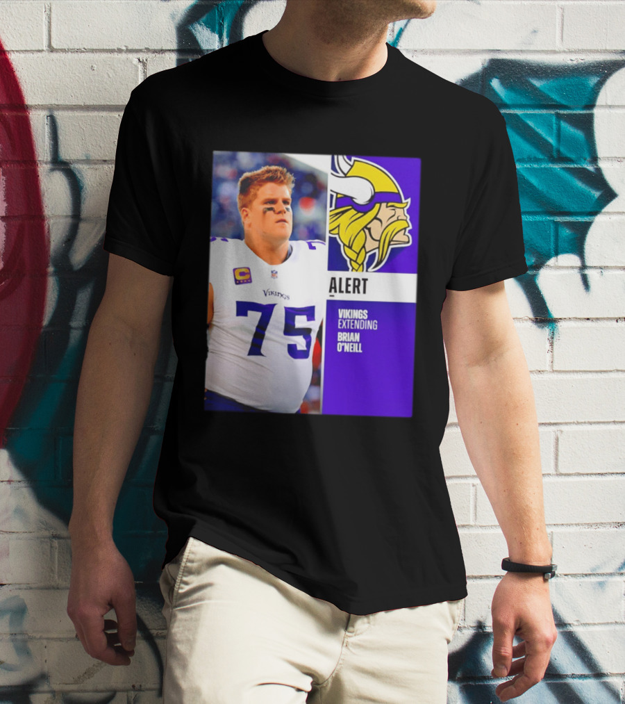 Alert Vikings Extending Brian O'Neill 75 T-Shirt