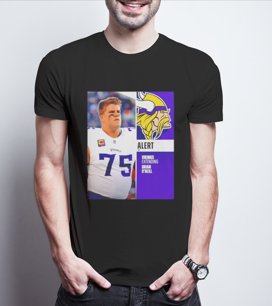 Alert Vikings Extending Brian O'Neill 75 T-Shirt
