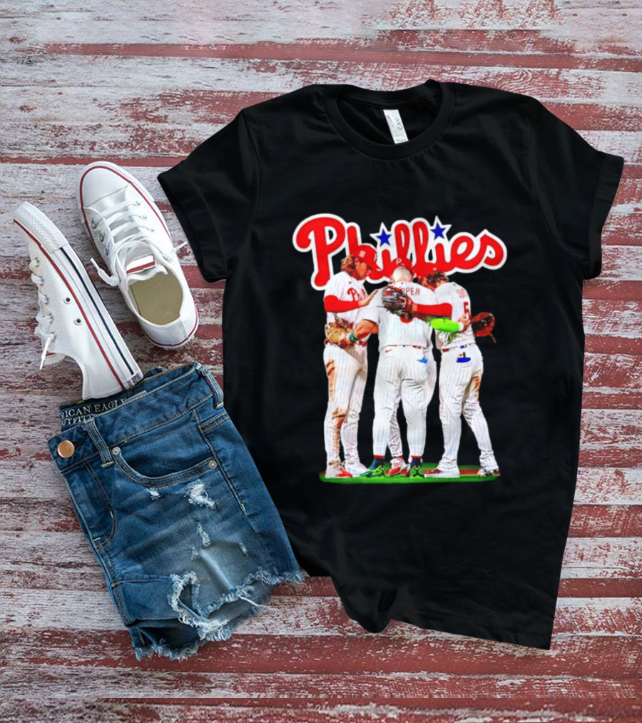 Bryce Harper Alec Bohm Edmundo Sosa Bryson Stott Philadelphia Phillies Team Unity T-Shirt