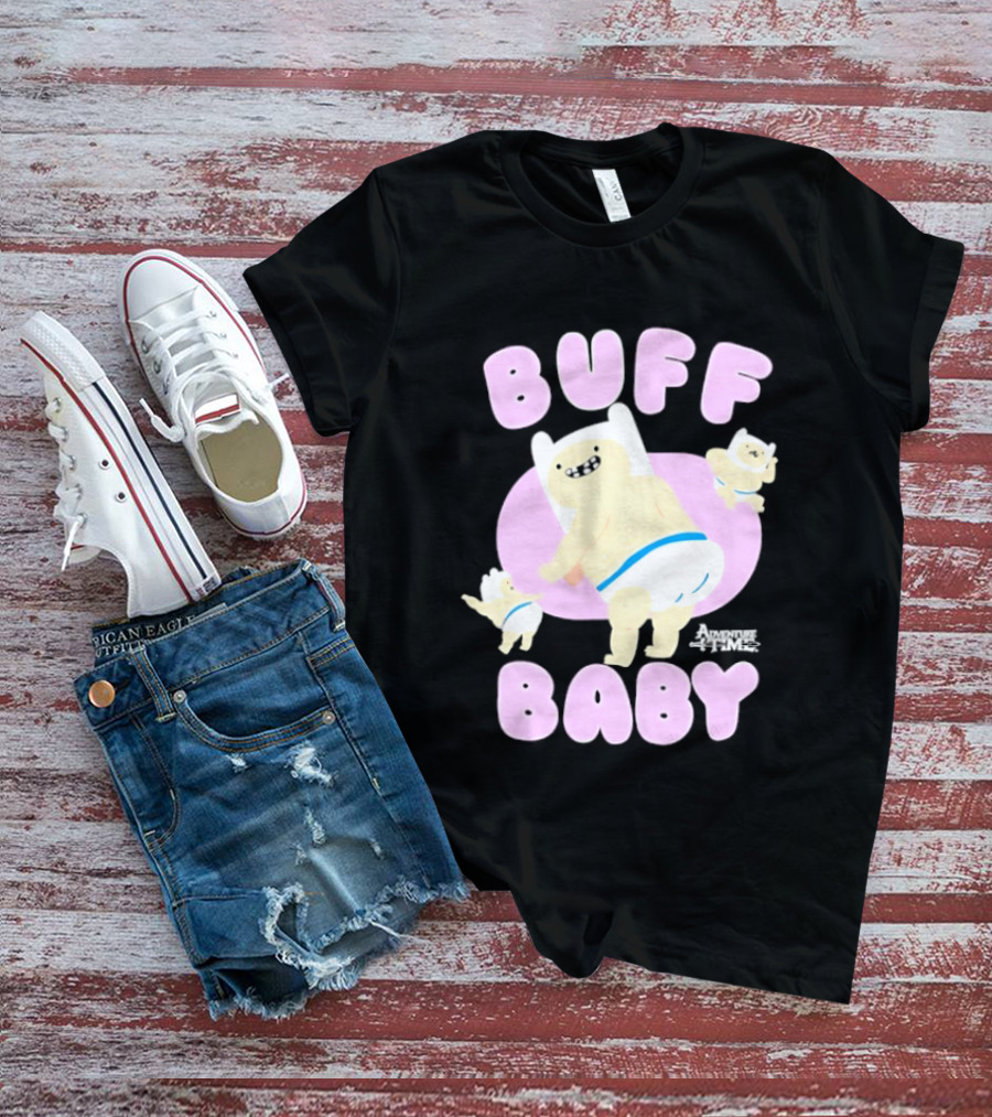 Buff Baby Adventure Time Finn The Human Dancing Babies T-Shirt