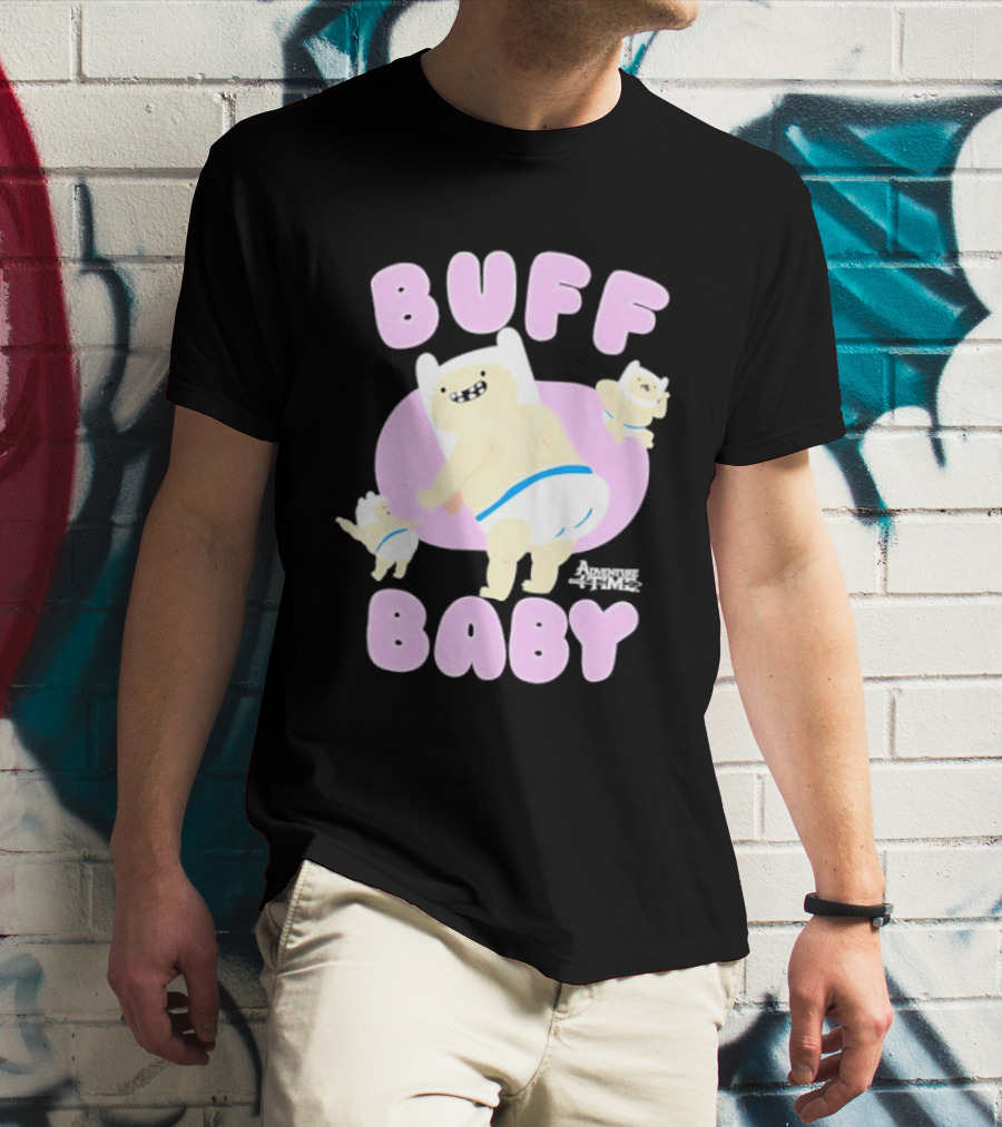 Buff Baby Adventure Time Finn The Human Dancing Babies T-Shirt