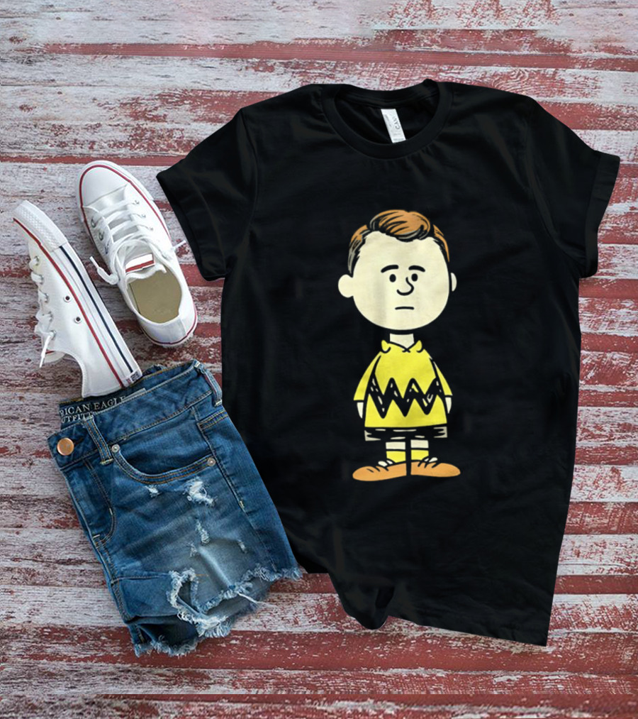 Charlie Brown Kirk Peanuts Style Character Fusion T-Shirt