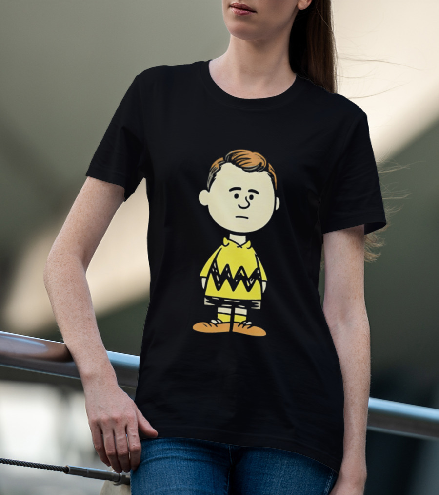 Charlie Brown Kirk Peanuts Style Character Fusion T-Shirt