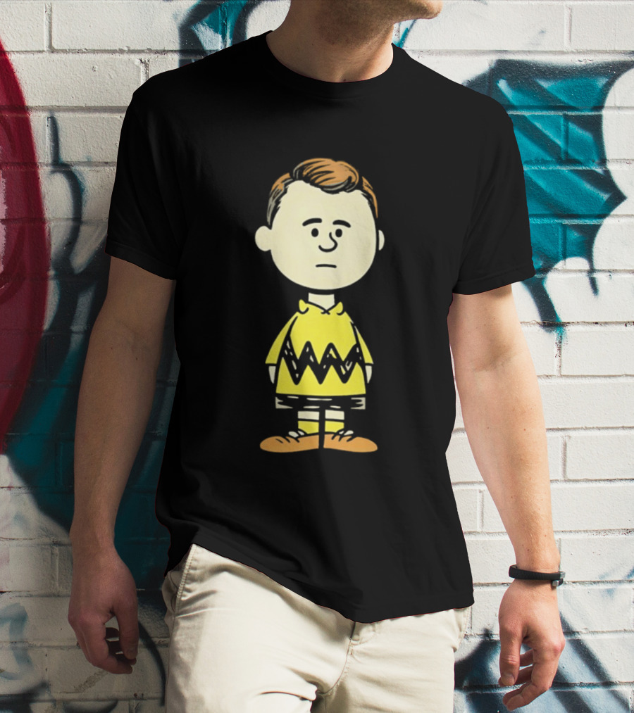 Charlie Brown Kirk Peanuts Style Character Fusion T-Shirt