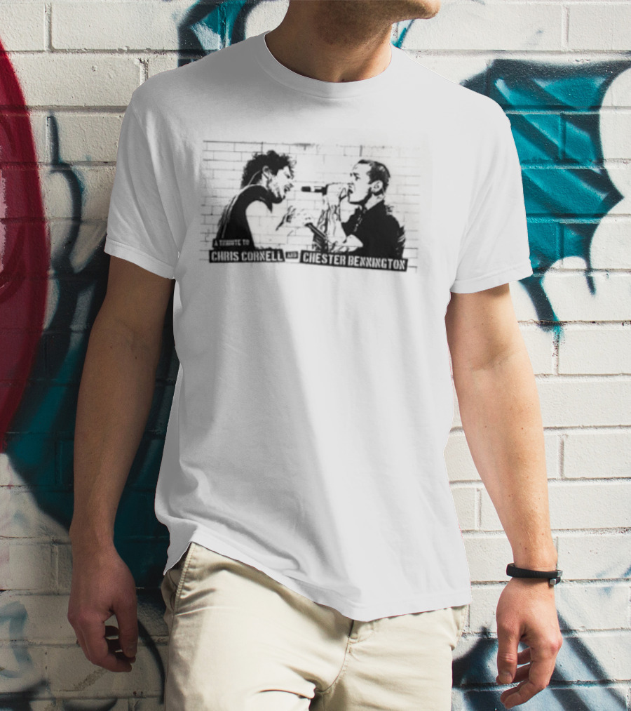 Chris Cornell Chester Bennington Tribute Darkness T-Shirt