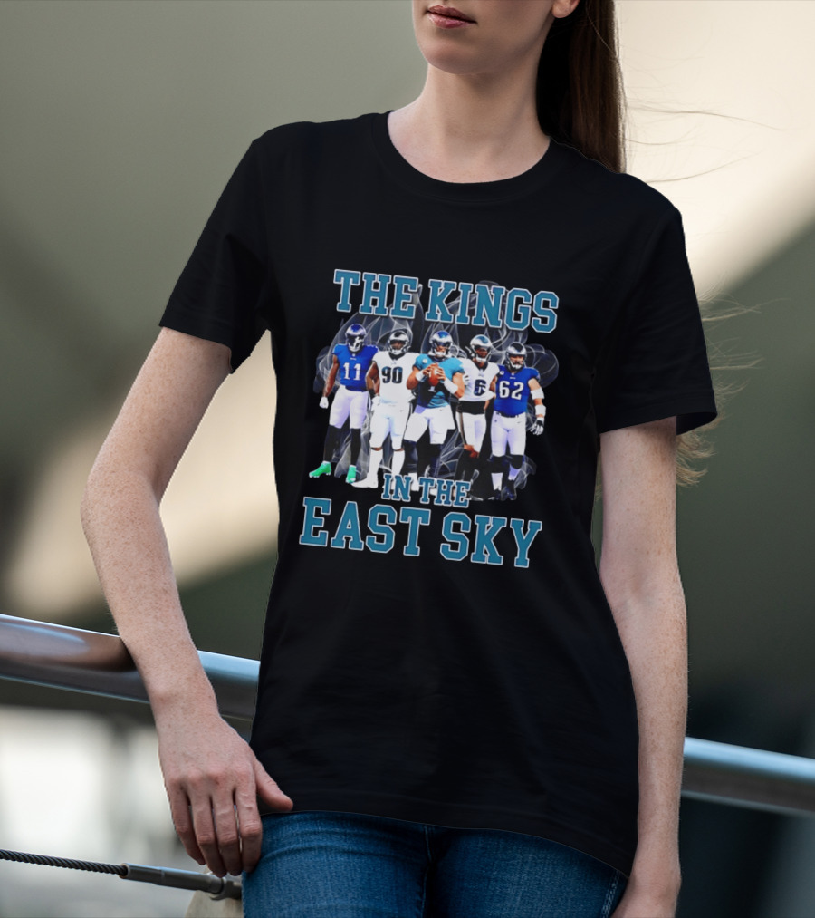 The Kings In The East Sky Philadelphia Eagles Football Players Signatures T-Shirt