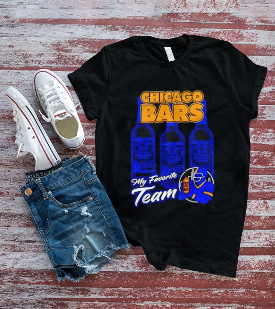 Chicago Bars My Favorite Team Jeppson's Malort Liqueur T-Shirt