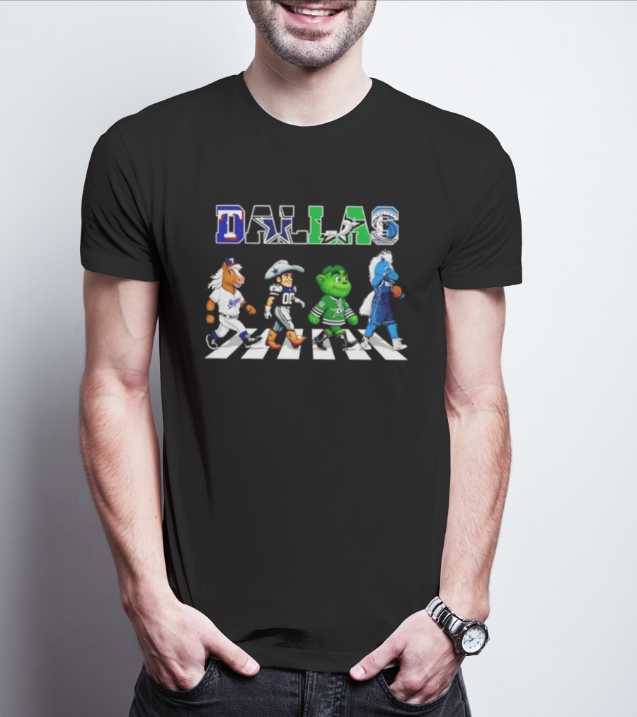 Dallas Rangers Cowboys Stars Mavericks Abbey Road 2026 Season T-Shirt