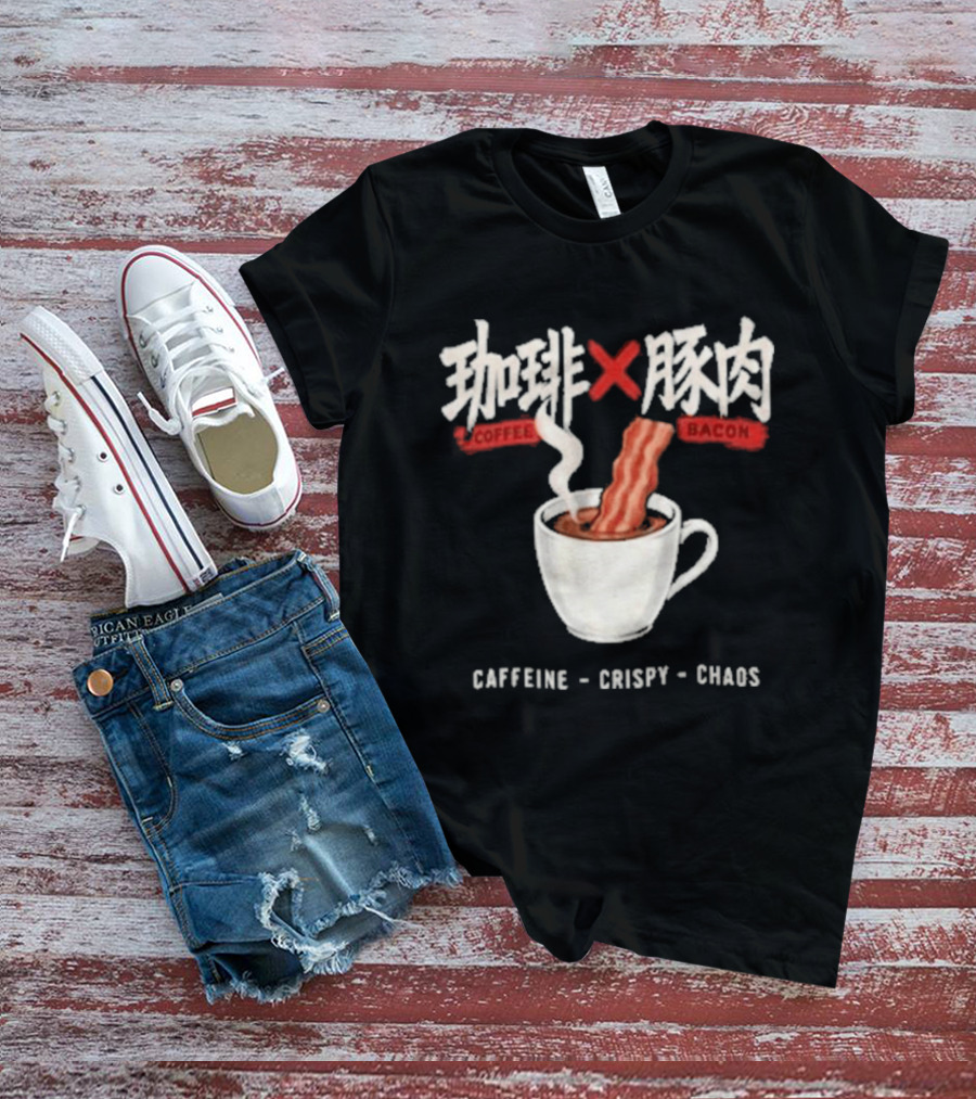 Caffeine Crispy Chaos Coffee X Bacon T-Shirt