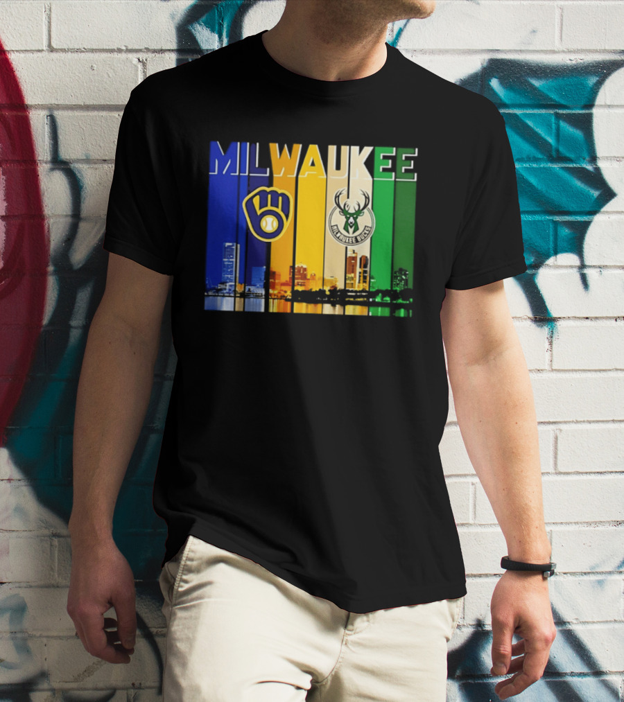 Milwaukee Brewers Bucks Skyline 2026 T-Shirt