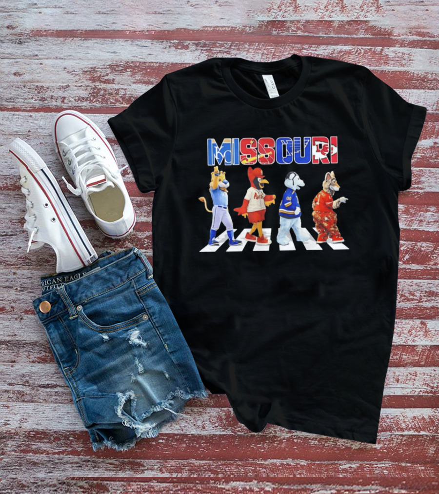 Missouri Sports Mascots Abbey Road Walk 2026 T-Shirt