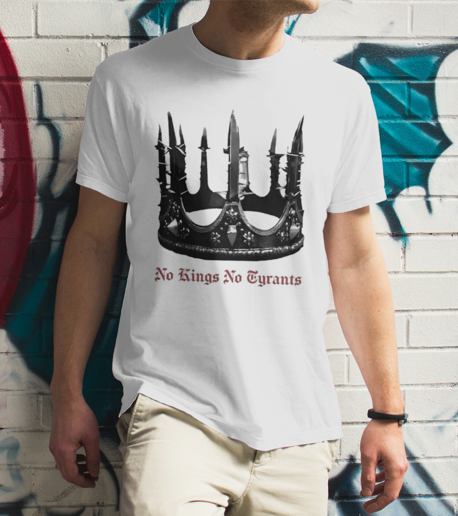 No Kings No Tyrants Crown Spiked T-Shirt