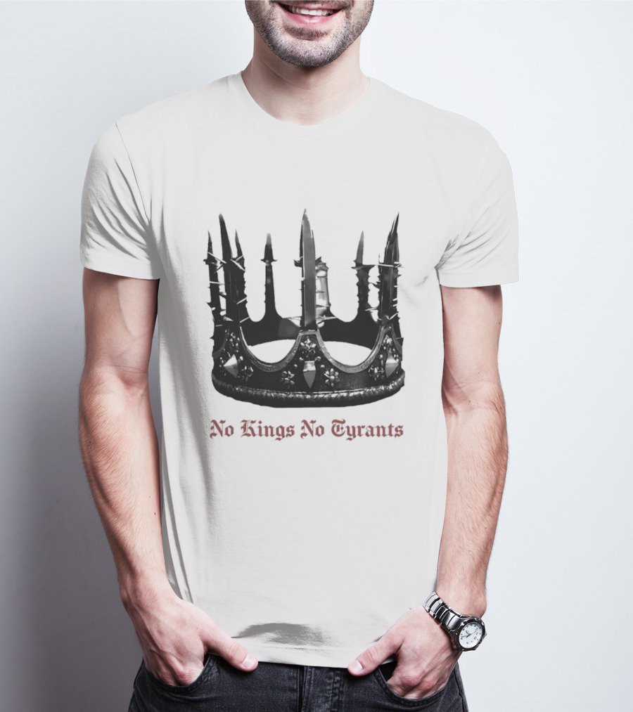 No Kings No Tyrants Crown Spiked T-Shirt