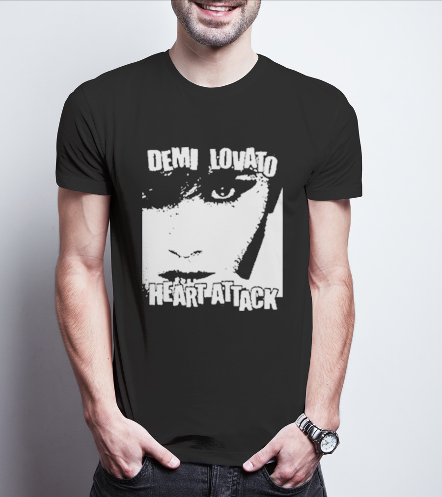 Demi Lovato Heart Attack Anniversary Face T-Shirt