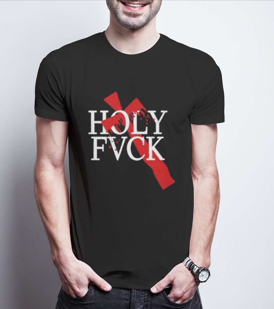 Demi Lovato Holy Fvck Bleeding Cross T-Shirt
