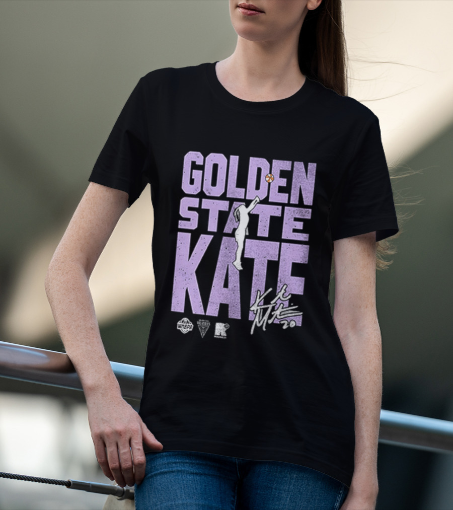 Golden State Kate Basketball Silhouette Player T-Shirt