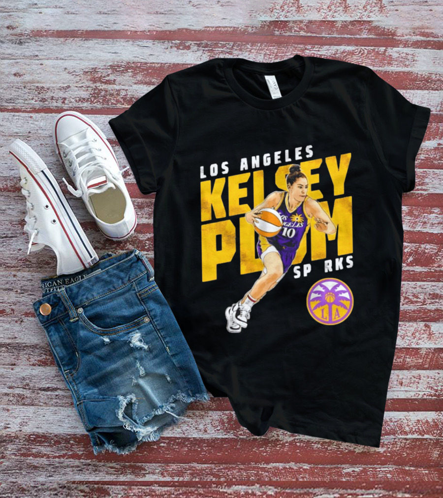 Los Angeles Kelsey Plum Sparks SP RKS 10 Basketball Player T-Shirt