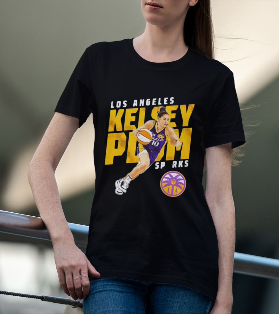 Los Angeles Kelsey Plum Sparks SP RKS 10 Basketball Player T-Shirt