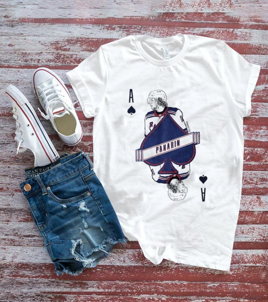 Panarin New York Rangers Playing Card Ace Spades T-Shirt