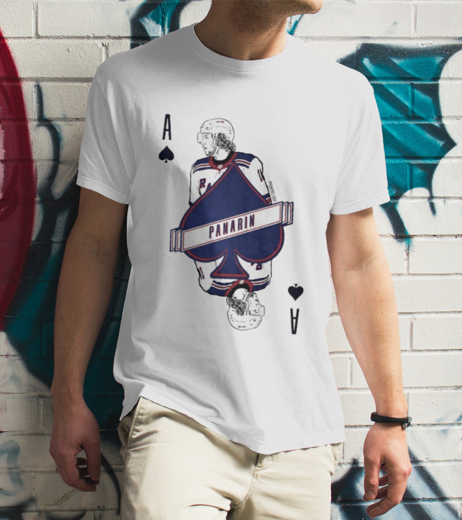 Panarin New York Rangers Playing Card Ace Spades T-Shirt