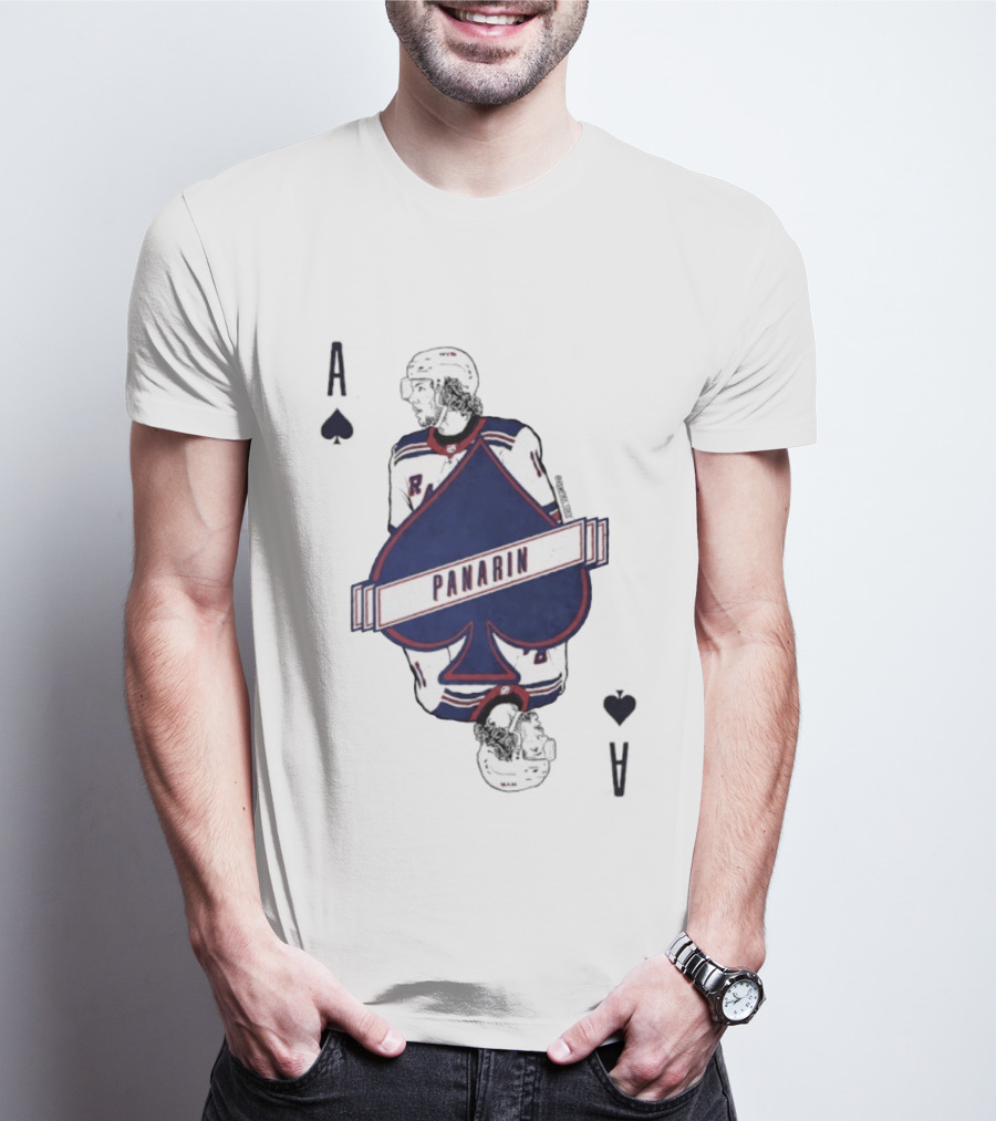 Panarin New York Rangers Playing Card Ace Spades T-Shirt