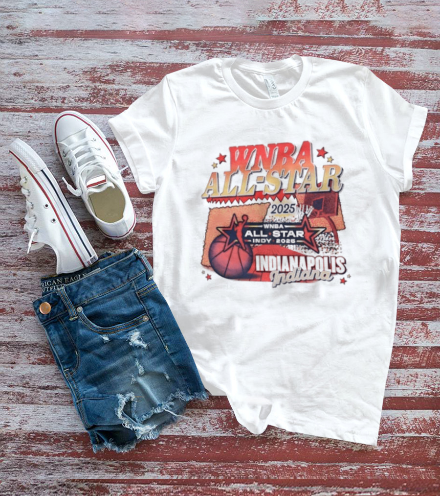 WNBA All Star 2025 Indianapolis Indy Basketball Game Indiana Fever T-Shirt